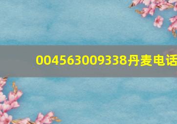 004563009338丹麦电话