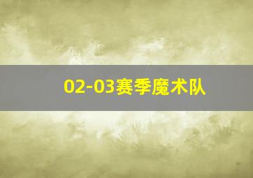 02-03赛季魔术队