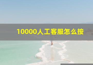 10000人工客服怎么按