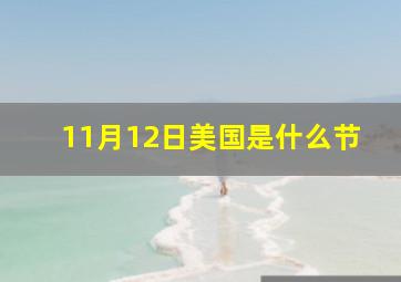 11月12日美国是什么节