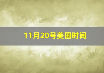 11月20号美国时间