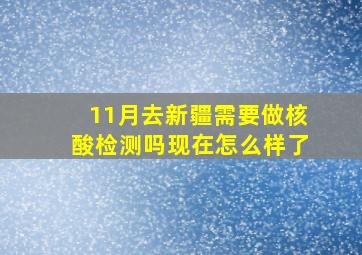 11月去新疆需要做核酸检测吗现在怎么样了