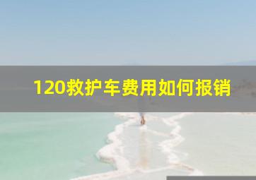 120救护车费用如何报销