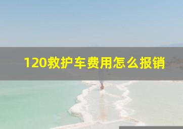 120救护车费用怎么报销