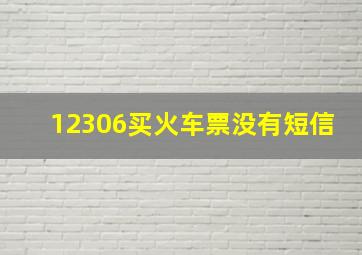 12306买火车票没有短信