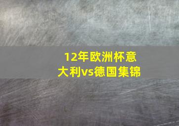 12年欧洲杯意大利vs德国集锦