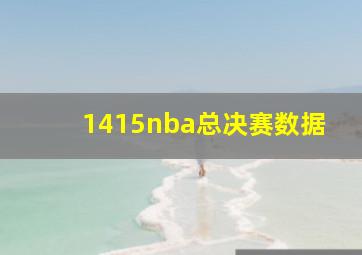 1415nba总决赛数据