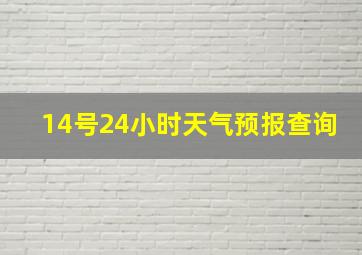 14号24小时天气预报查询