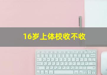 16岁上体校收不收