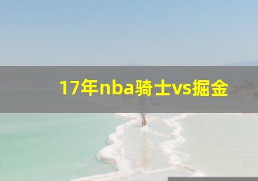 17年nba骑士vs掘金