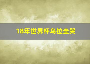 18年世界杯乌拉圭哭