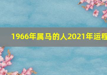 1966年属马的人2021年运程