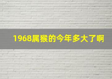 1968属猴的今年多大了啊