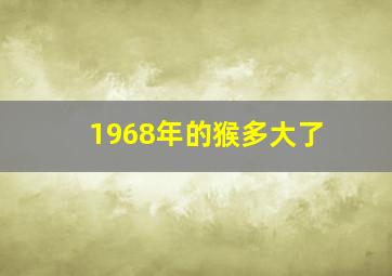 1968年的猴多大了