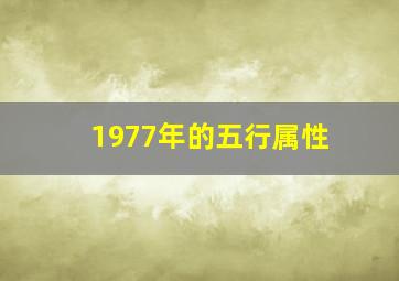 1977年的五行属性