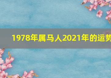 1978年属马人2021年的运势