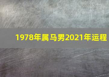 1978年属马男2021年运程