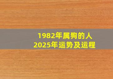 1982年属狗的人2025年运势及运程