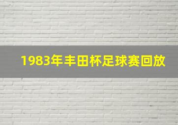 1983年丰田杯足球赛回放