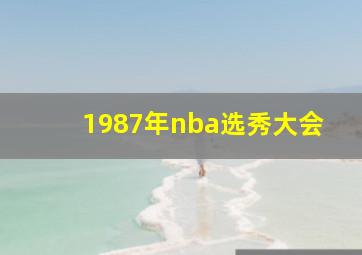 1987年nba选秀大会