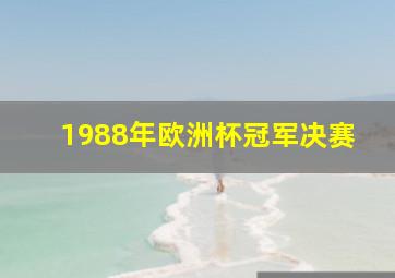 1988年欧洲杯冠军决赛