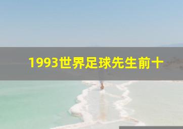 1993世界足球先生前十