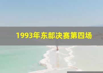 1993年东部决赛第四场