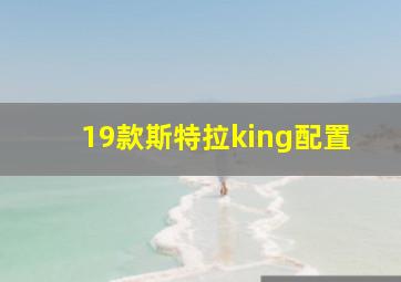 19款斯特拉king配置