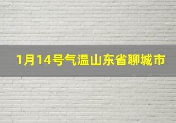 1月14号气温山东省聊城市