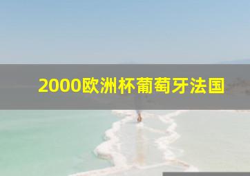 2000欧洲杯葡萄牙法国