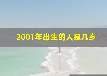 2001年出生的人是几岁