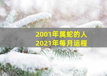 2001年属蛇的人2021年每月运程