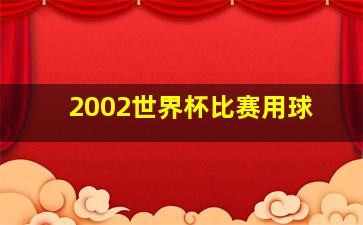 2002世界杯比赛用球