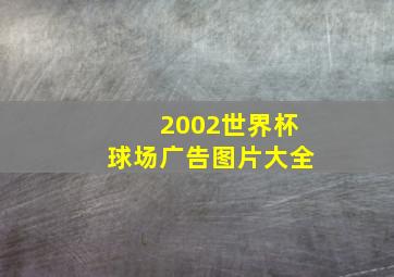 2002世界杯球场广告图片大全