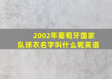 2002年葡萄牙国家队球衣名字叫什么呢英语