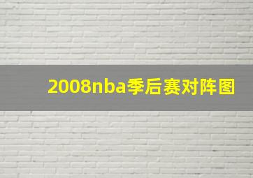 2008nba季后赛对阵图