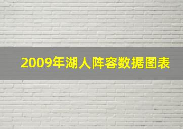 2009年湖人阵容数据图表