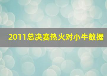 2011总决赛热火对小牛数据