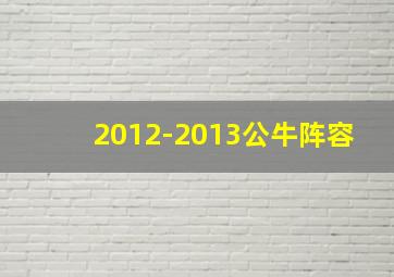 2012-2013公牛阵容