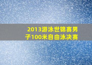 2013游泳世锦赛男子100米自由泳决赛