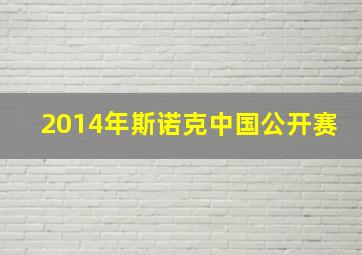 2014年斯诺克中国公开赛