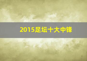 2015足坛十大中锋