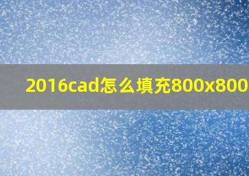 2016cad怎么填充800x800地砖