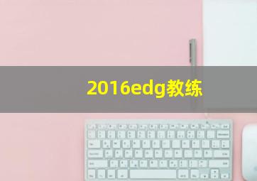 2016edg教练