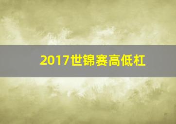 2017世锦赛高低杠