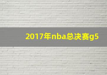 2017年nba总决赛g5