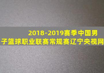 2018-2019赛季中国男子篮球职业联赛常规赛辽宁央视网