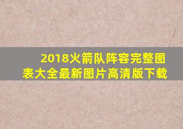 2018火箭队阵容完整图表大全最新图片高清版下载