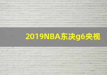 2019NBA东决g6央视