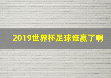 2019世界杯足球谁赢了啊